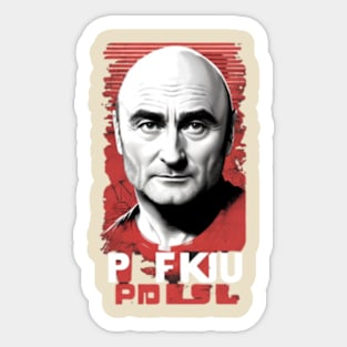 phil collins // vektor art design v6 Sticker